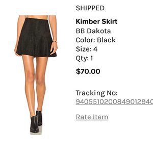 BB Dakota Suede Kimber Skirt